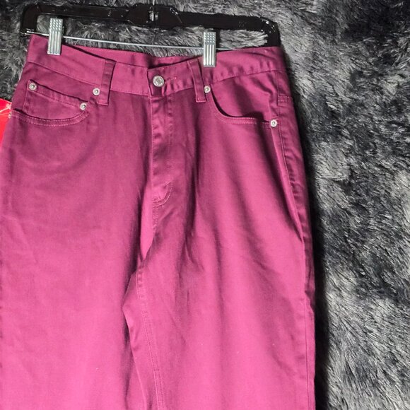 Levi’s 512 Slim Fit Womens Jeans Magenta Size 6 Y2K Red Tab - Picture 3 of 12